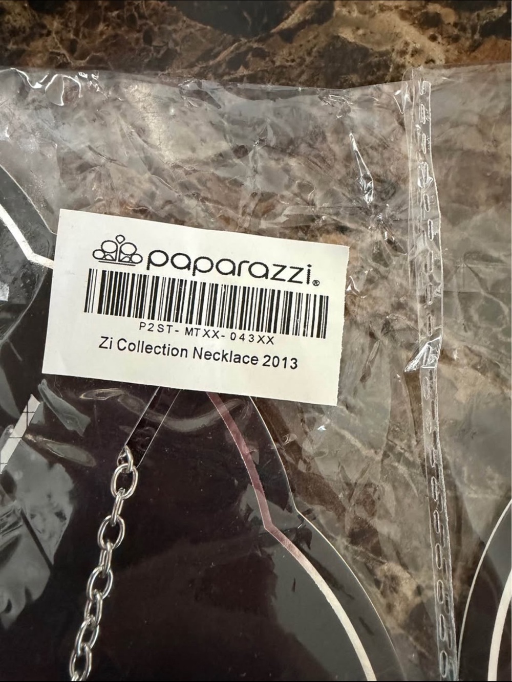 paparazzi Pink and Silver Dangle Earrings - Picture 3 of 3